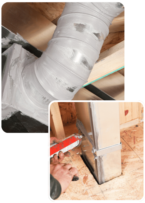 Home insulation collage